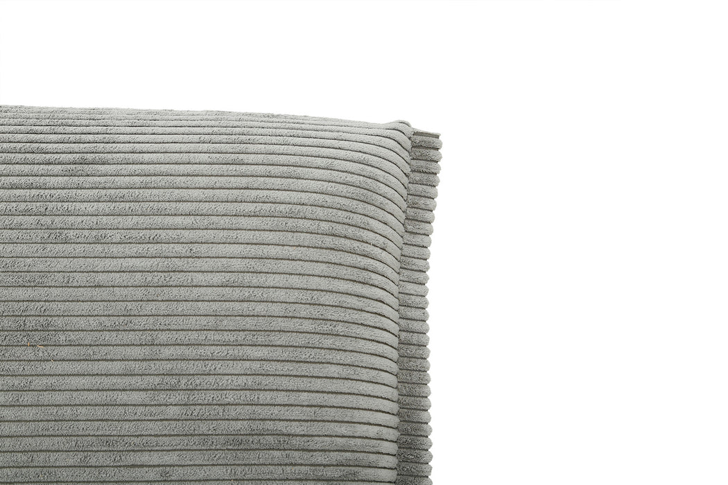 Slaapbank 'Alisa' Corduroy Donkergrijs (1c)