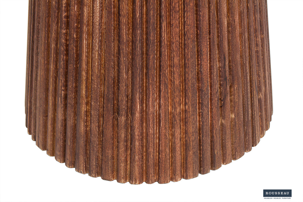 Salontafel 'Miguel' 50 cm Rond Mango hout Lichtbruin (2c)