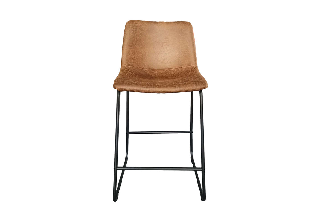 Counterstoel 'Mancia' PU Ote Topper 02 Cognac (2 per doos)