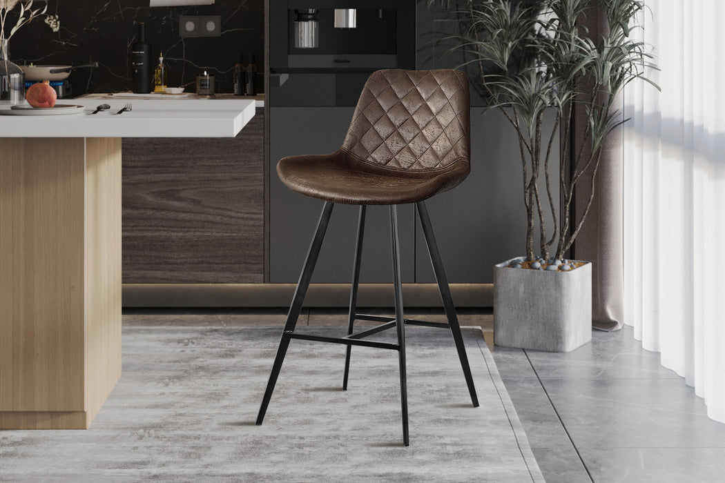 Barstoel 'Palmas' PU Ote Topper 05 Donkerbruin (2 per doos)