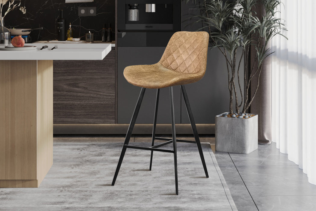 Barstoel 'Palmas' PU Ote Topper 02 Cognac (2 per doos)