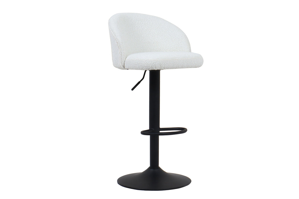 Barstoel 'Arda' Bouclé Wit (2 per doos)