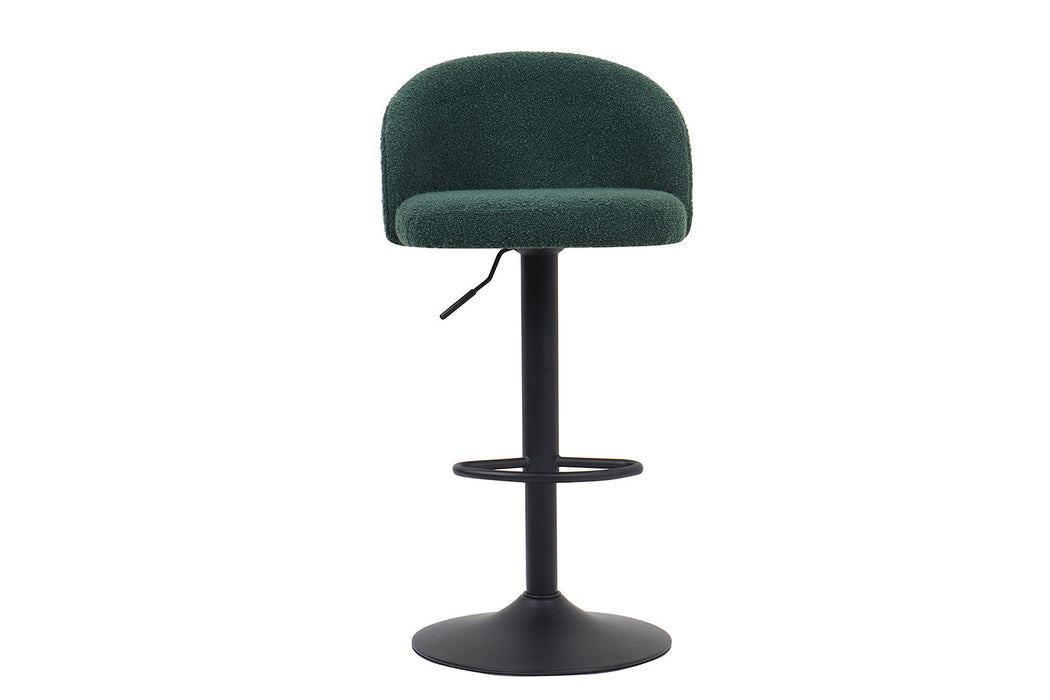 Barstoel 'Arda' Bouclé Groen (2 per doos)