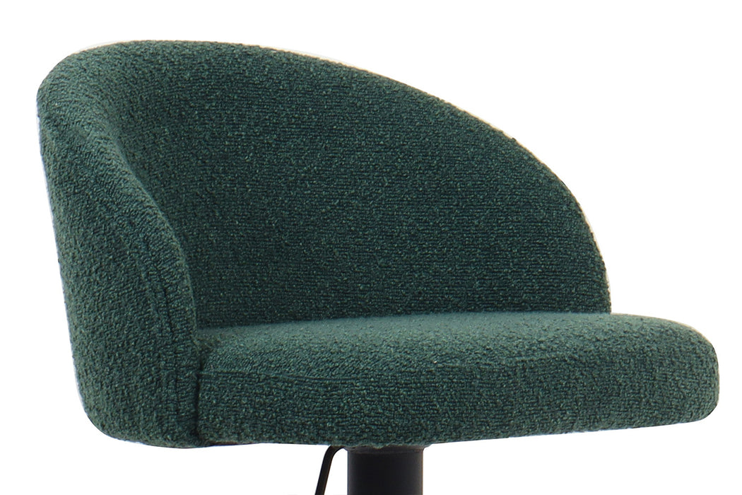 Barstoel 'Arda' Bouclé Groen (2 per doos)