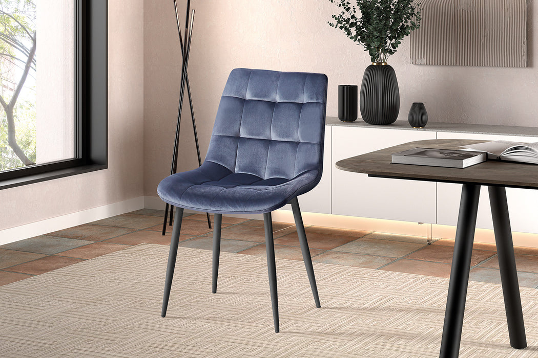 Stoel 'Juta' Fluweel Donkergrijs (2 per doos)