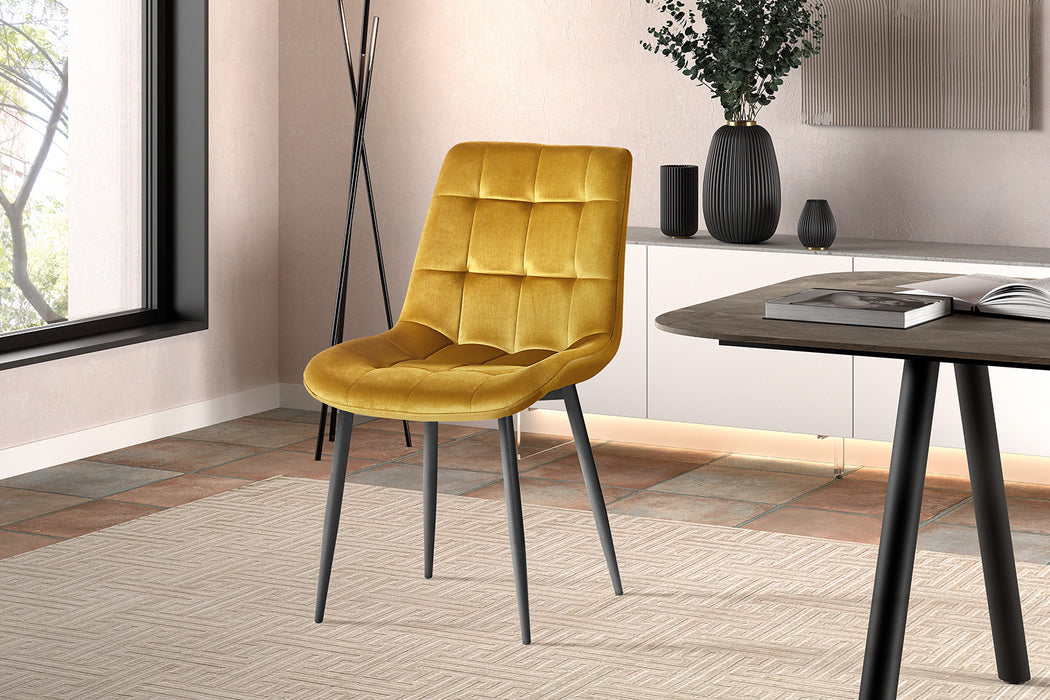 Stoel 'Juta' Fluweel Goud (2 per doos)