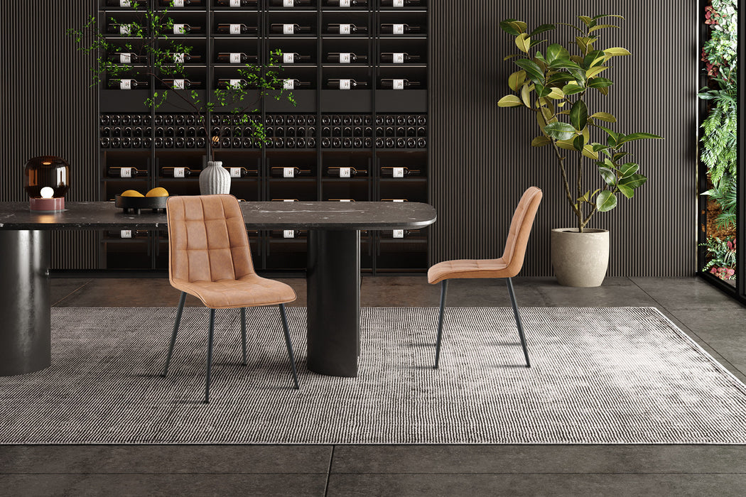 Set van 4 stoelen 'Furas' Vintage PU Cognac (1c)