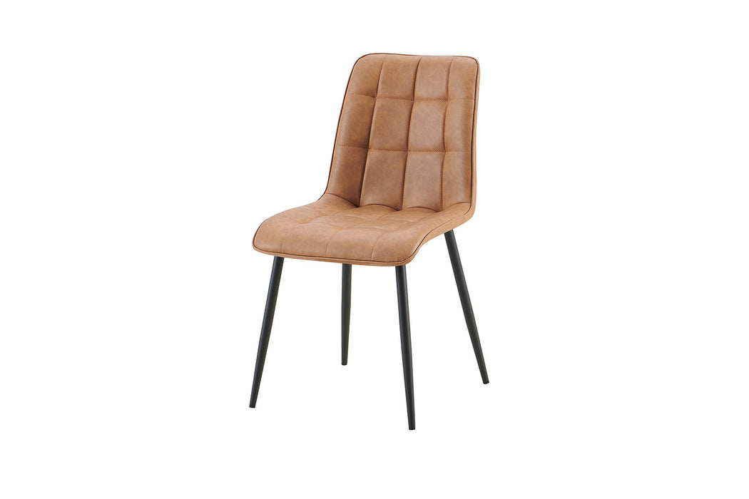 Set van 4 stoelen 'Furas' Vintage PU Cognac (1c)