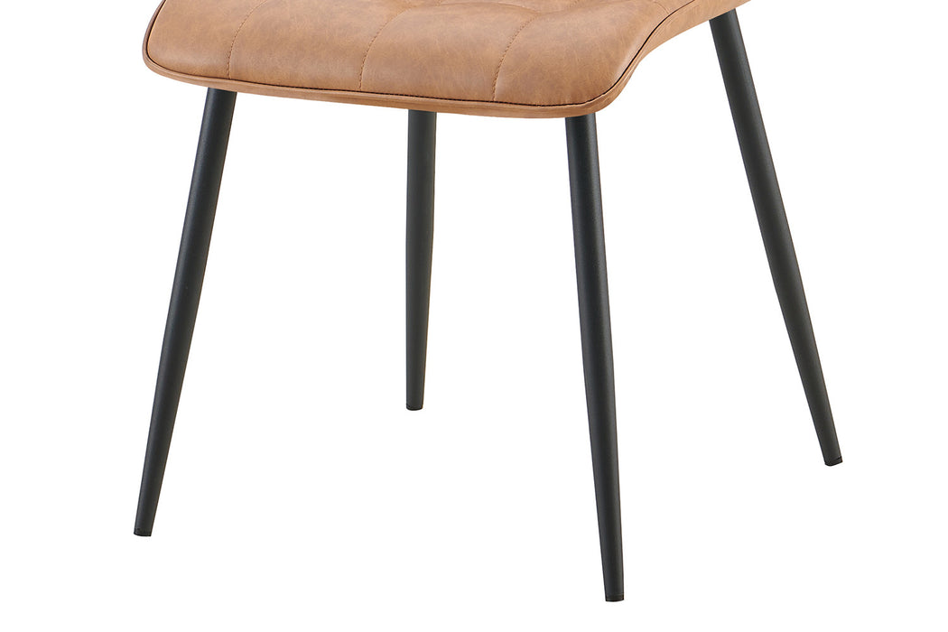 Set van 4 stoelen 'Furas' Vintage PU Cognac (1c)