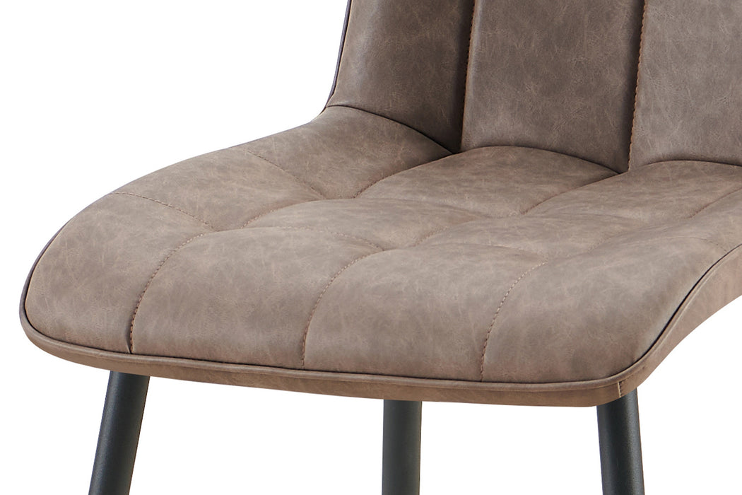 Set van 4 stoelen 'Furas' Vintage PU Bruin (1c)