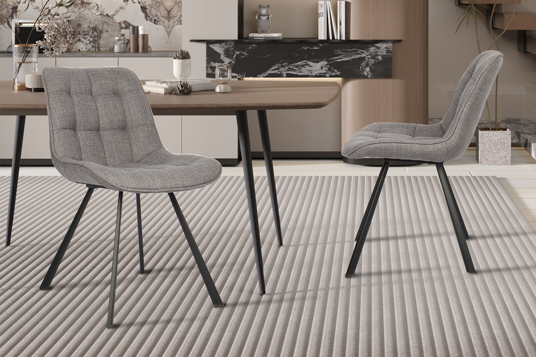 Stoel 'Ariba' Stof Ote Montego 466 Grijs (2 per doos)