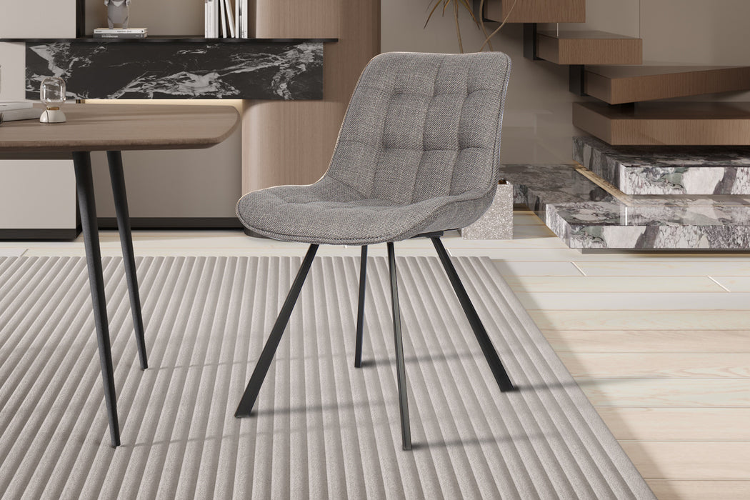 Stoel 'Ariba' Stof Ote Montego 466 Grijs (2 per doos)