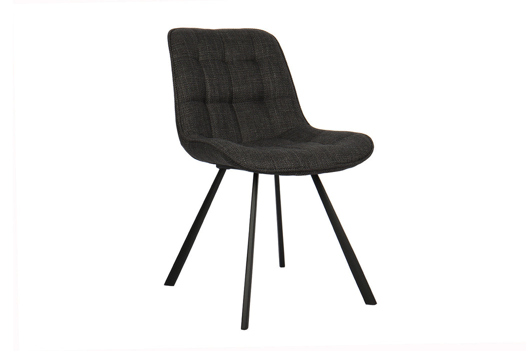 Stoel 'Ariba' Stof Ote Montego 460 Donkergrijs (2 per doos)