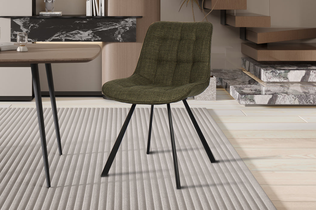 Stoel 'Ariba' Stof Ote Montego 350 Groen (2 per doos)
