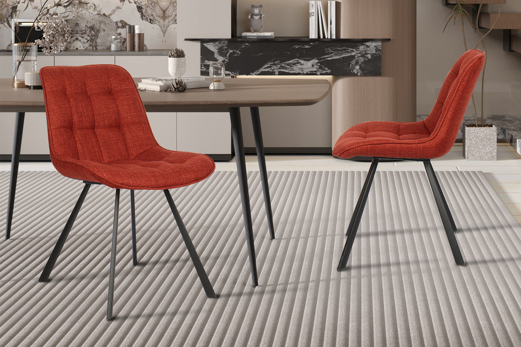 Stoel 'Ariba' Stof Ote Montego 253 Rood (2 per doos)