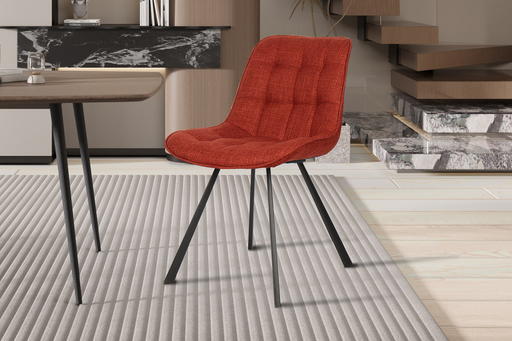 Stoel 'Ariba' Stof Ote Montego 253 Rood (2 per doos)