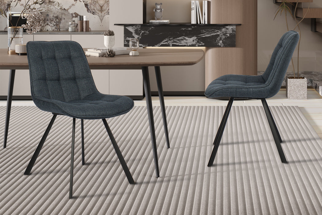 Stoel 'Ariba' Stof Ote Montego 303 Donkerblauw (2 per doos)