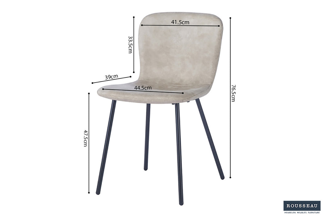 Stoel 'Susan' PU Beige (2 per doos)