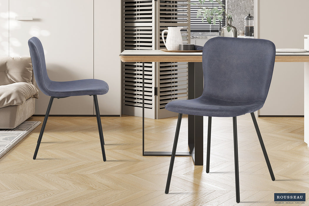 Stoel 'Susan' PU Donkergrijs (2 per doos)