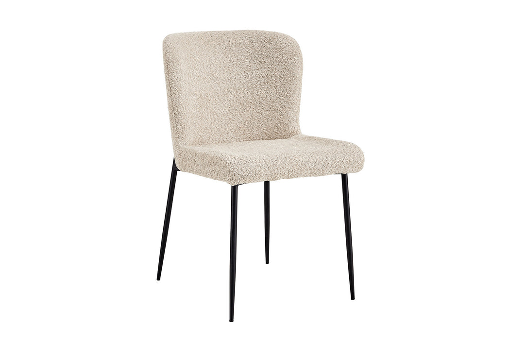 Stoel 'Lisa' Bouclé Beige (2 per doos)