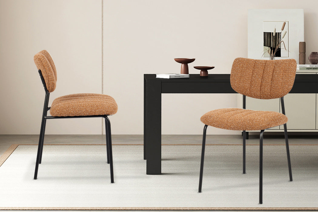 Stoel 'Antura' Stof Ote Lisa 251 Oranje (2 per doos)