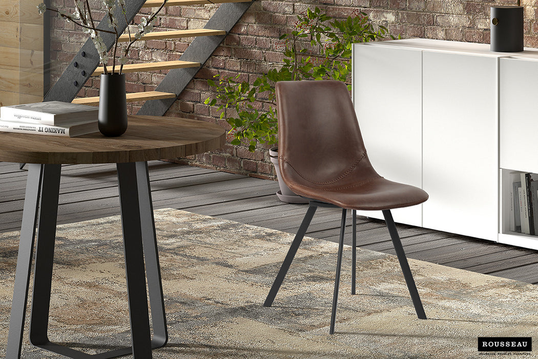 Stoel 'Oslo' PU Bruin (2 per doos)