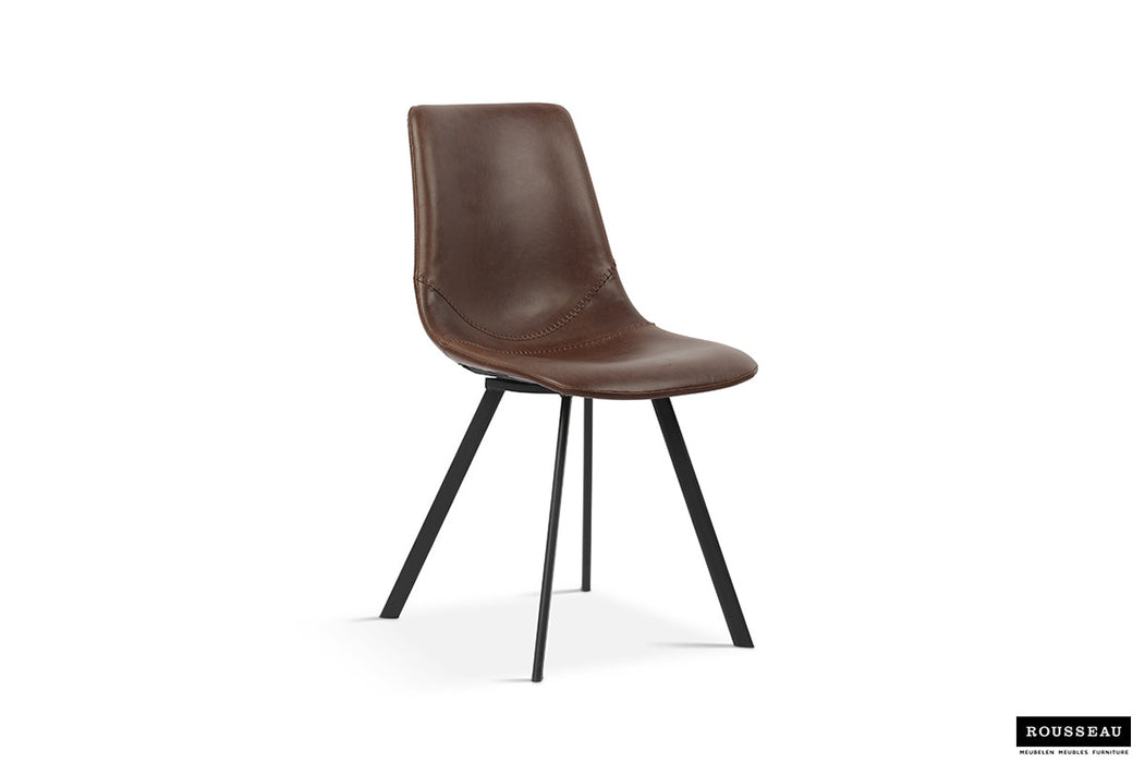 Stoel 'Oslo' PU Bruin (2 per doos)