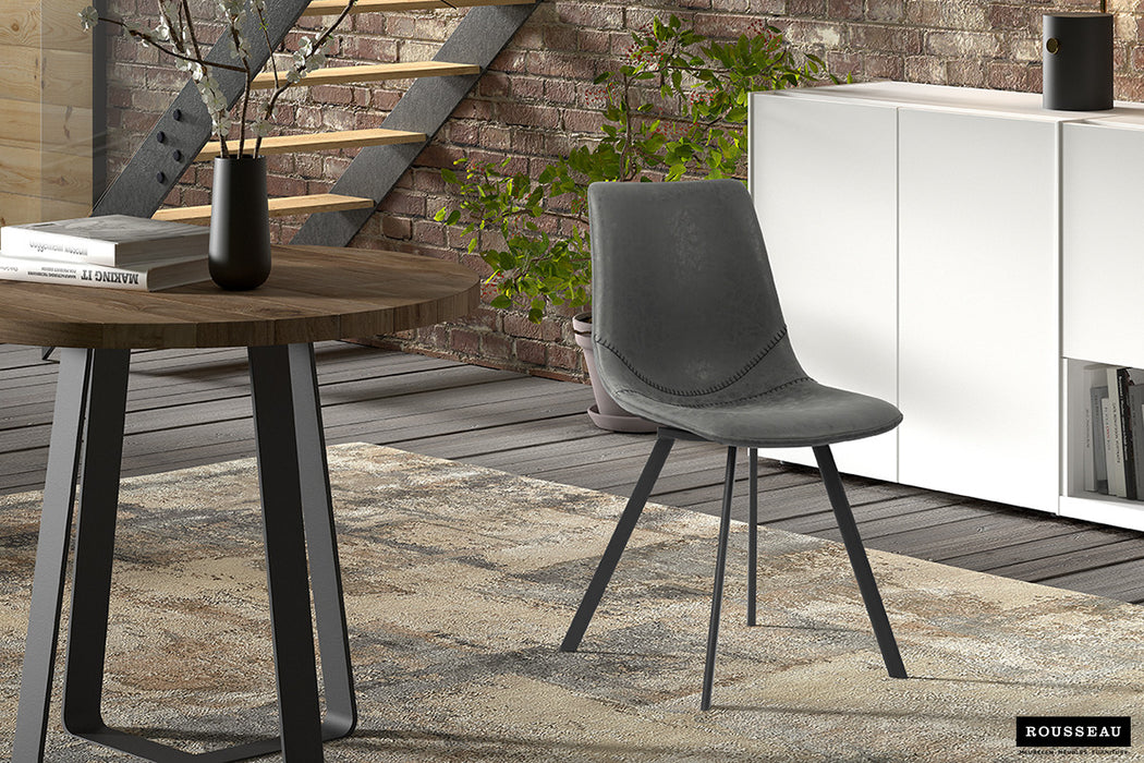 Stoel 'Oslo' PU Zwart (2 per doos)