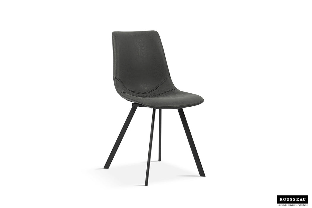 Stoel 'Oslo' PU Zwart (2 per doos)