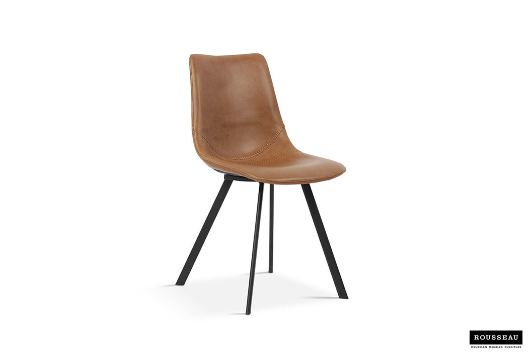 Stoel 'Oslo' PU Cognac (2 per doos)