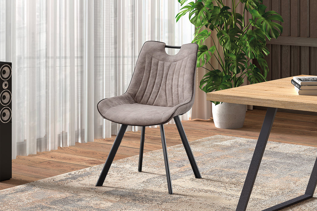 Stoel 'Pablo' Micro fiber PU Grijs (2 per doos)