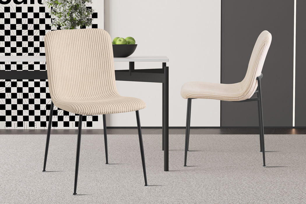 Stoel 'Alice' Corduroy Beige (2 per doos)