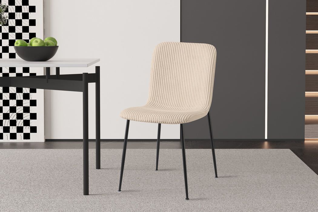 Stoel 'Alice' Corduroy Beige (2 per doos)