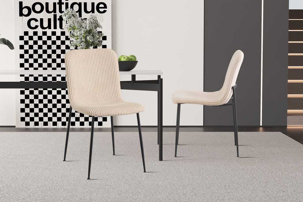 Stoel 'Alice' Corduroy Beige (2 per doos)