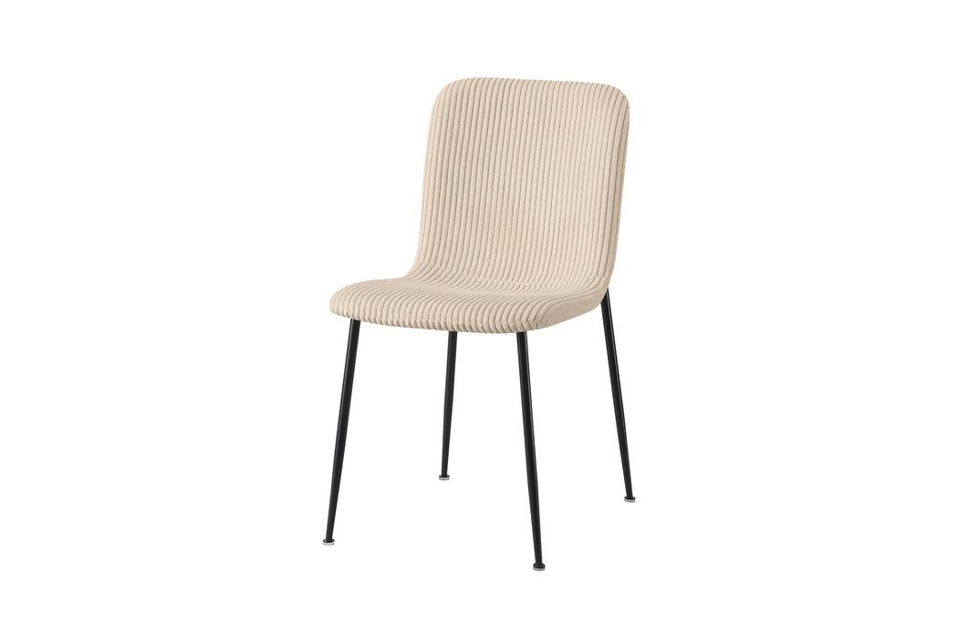 Stoel 'Alice' Corduroy Beige (2 per doos)