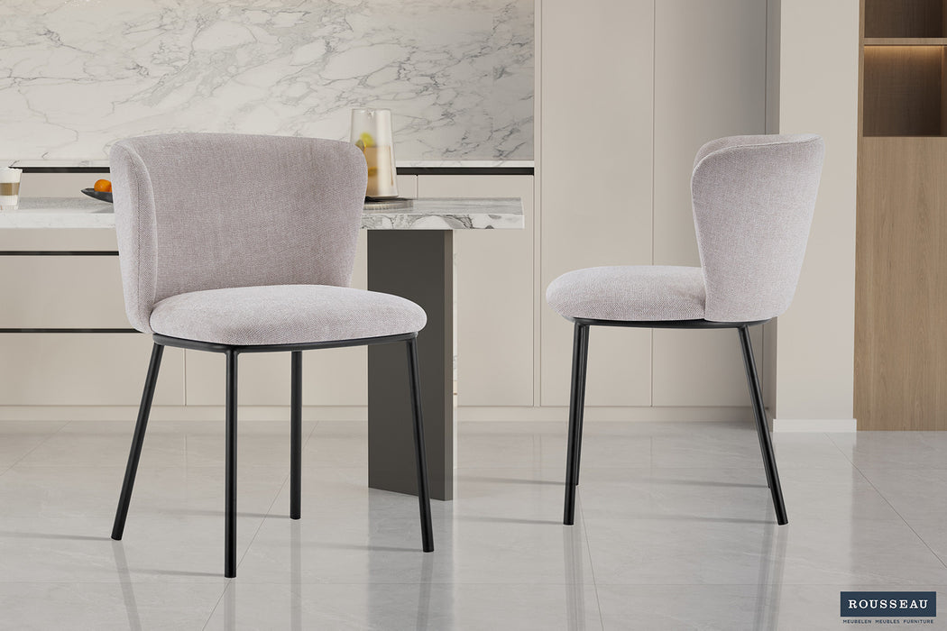 Stoel 'Arthur' Stof Ote Belfast 23 Beige (2 per doos)