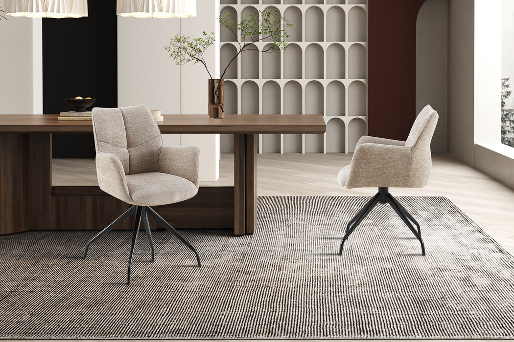 Stoel 'Lamor' Draaibaar tot 0 Stof Davis Perfect Harmony 04 Zand (2 per doos)