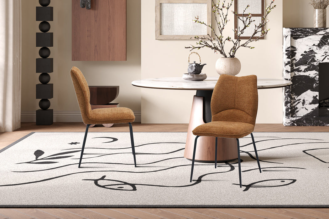 Stoel 'Lara' Stof Ote Sea 500 Roest (2 per doos)