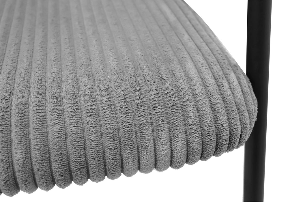 Stoel 'Hugo' Corduroy Donkergrijs (2 per doos)