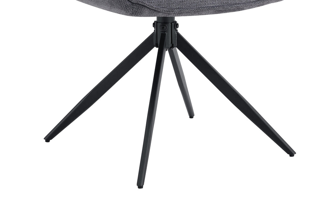 Stoel 'Mahi' Draaibaar tot 0 Stof Ote Share 456 Donkergrijs (2 per doos)