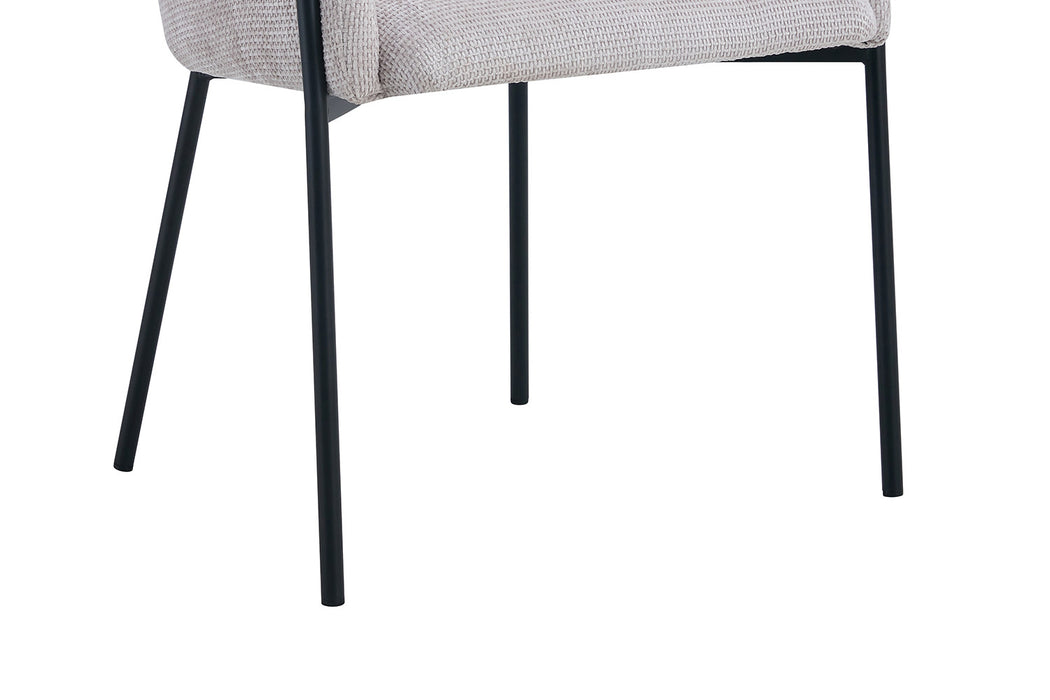 Stoel 'Naomi' Stof Beige (2 per doos)