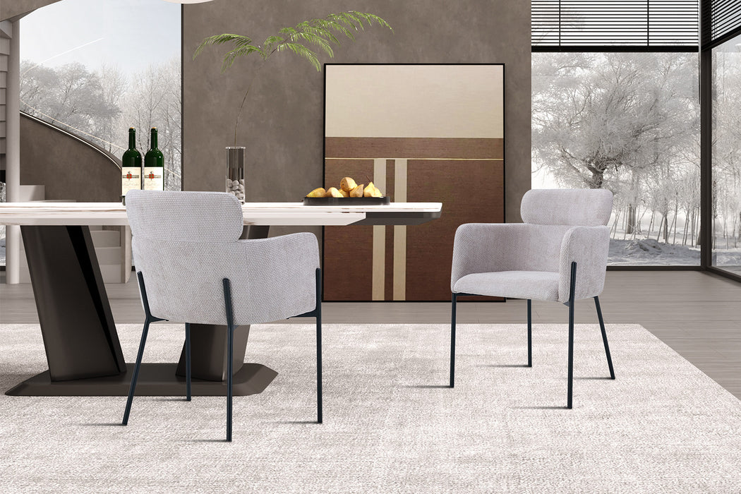 Stoel 'Naomi' Stof Beige (2 per doos)