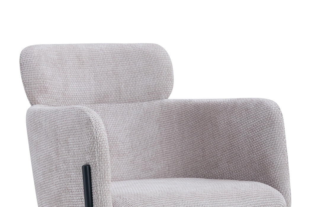 Stoel 'Naomi' Stof Beige (2 per doos)