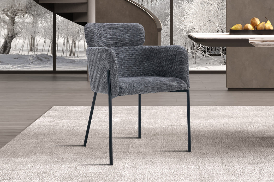 Stoel 'Naomi' Stof Grijs (2 per doos)