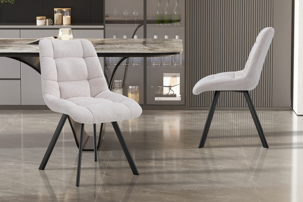 Stoel 'Lizzy' Stof Ote Share 101 Beige (2 per doos)