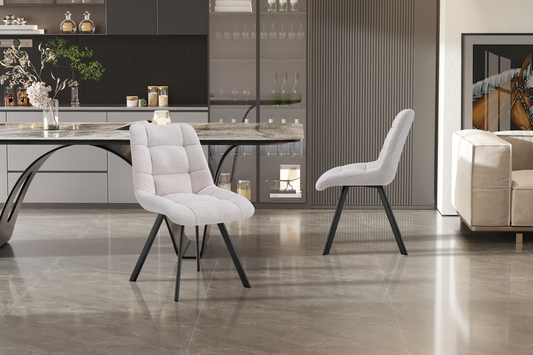 Stoel 'Lizzy' Stof Ote Share 101 Beige (2 per doos)