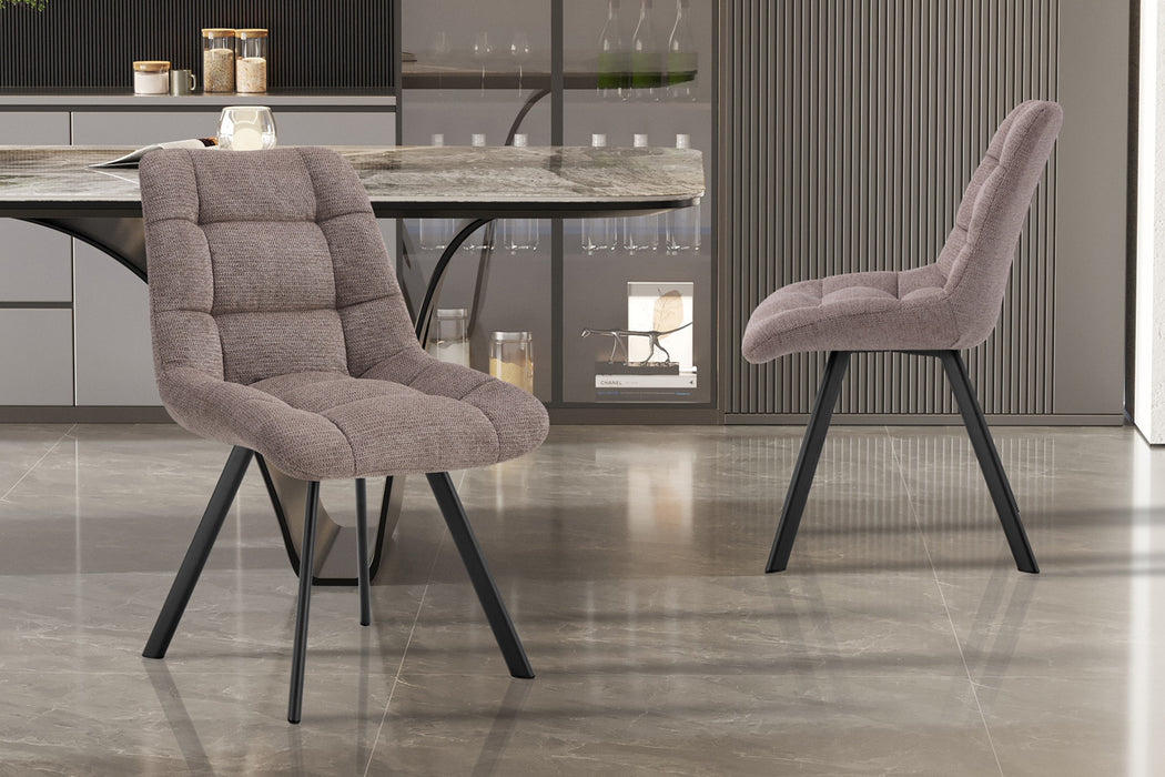 Stoel 'Lizzy' Stof Ote Share 400 Peper (2 per doos)