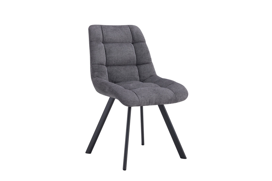 Stoel 'Lizzy' Stof Ote Share 456 Donkergrijs (2 per doos)