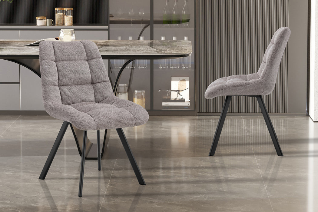 Stoel 'Lizzy' Stof Ote Share160 Lichtgrijs (2 per doos)