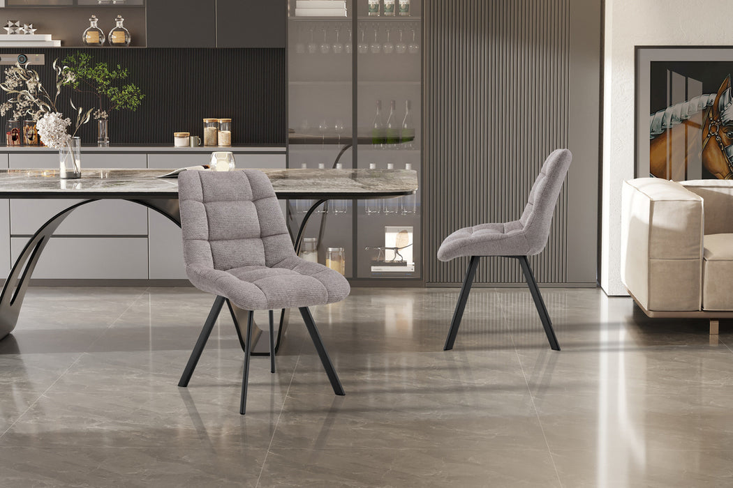 Stoel 'Lizzy' Stof Ote Share160 Lichtgrijs (2 per doos)